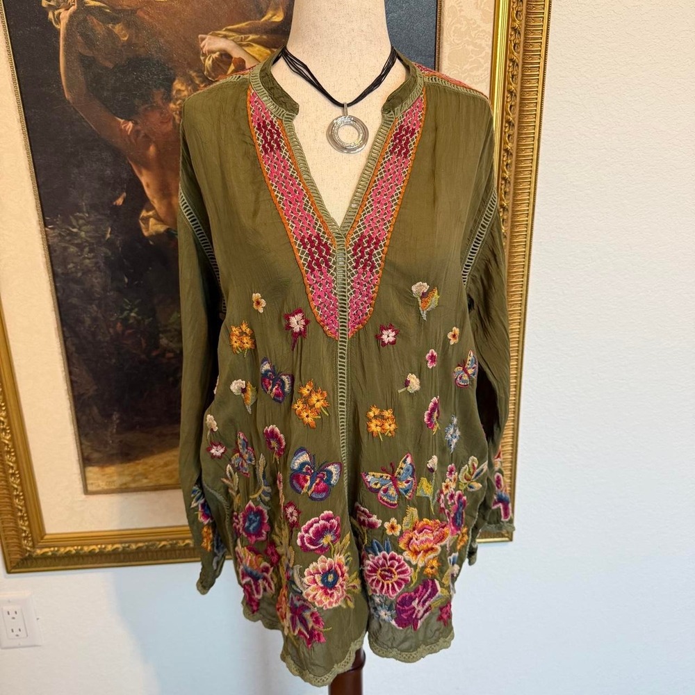 Johnny Was Boho Maude Butterfly Blouse
